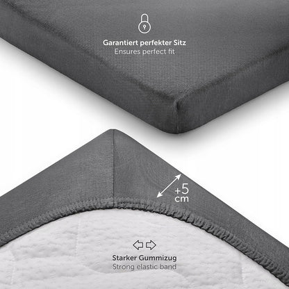 Drap housse LALENI avec élastiques 60/120 70/140 1 pièce