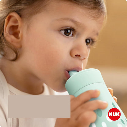 NUK Mini-Me Flip butelka ze słomką i składanym ustnikiem 450 ml 12 m+