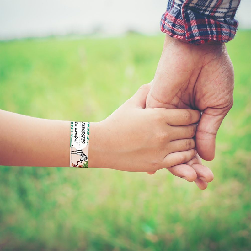 TAMPEN braccialetti SOS impermeabili per bambini 5 pezzi + pennarello