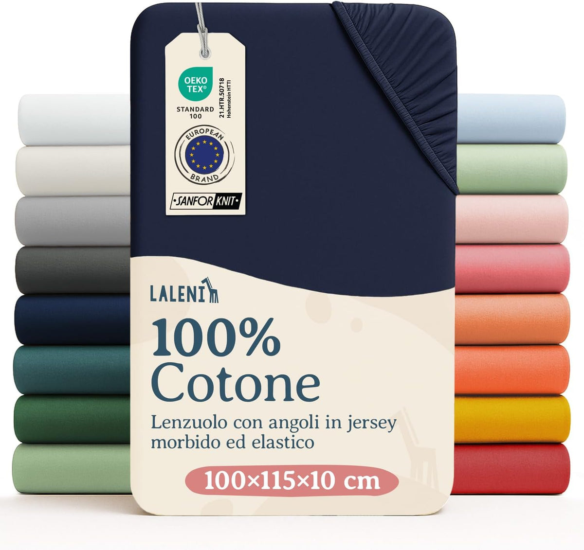 LALENI cearșaf cu elastic pentru țarcuri 100x115 cm
