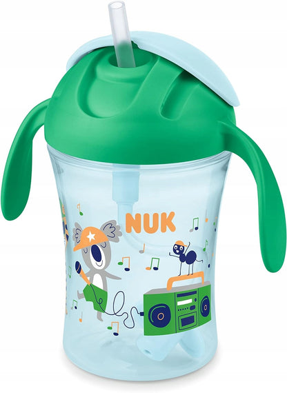 NUK Motion Vaso Antiderrame con pajita flexible 8 m+