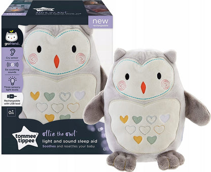 TOMMEE TIPPEE Sova Ollie MAZNÁČIK lampička so zvukom