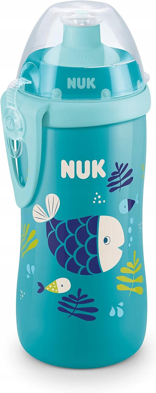 NUK Junior Cup kulacs 18 hó+ push-pull ivócsőrrel, 300 ml, kaméleonhatás