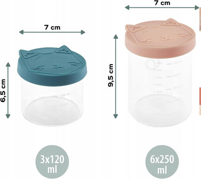BABYMOOV ISY BOWLS üvegtárolók 6x250 3x120