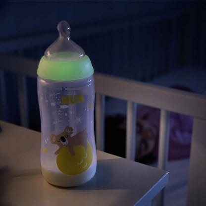 NUK NIGHT lot de 2 biberons 300 ml CONTRÔLE DE TEMPÉRATURE