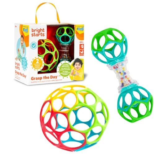BRIGHT STARTS Oball Grasp the Day rattle ball