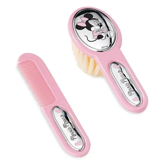 DISNEY Minnie egér fésű és kefe 14 cm