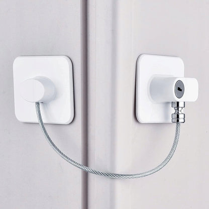 CHILD SAFETY LOCKprotection of cupboards, drawers, fridges, cookerscolour whitedimensions indicated in one of