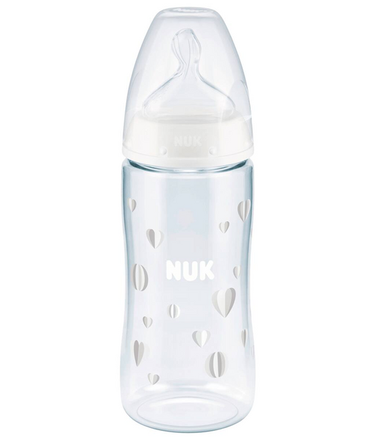 NUK First Choice+ 6-18 m fles 300 ml temperatuurindicator