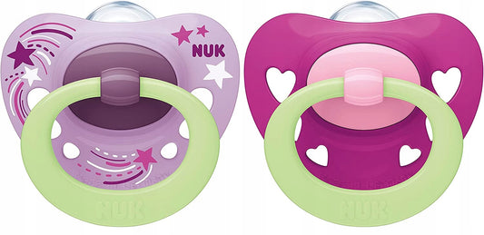 NUK SIGNATURE NIGHT succhietto calmante x2 6-18 mesi