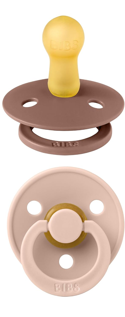 BIBS COLOUR smoczki uspokajające 2pack kauczuk 0-6 msc