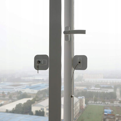 CHILD SAFETY LOCK verrou de sécurité pour armoires et tiroirs 19 cm + 2 clés