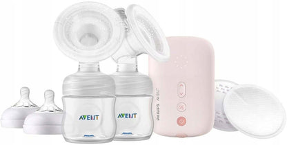 PHILIPS AVENT SCF397/11 podwójny LAKTATOR elektr.1. różowy elektryczny laktator z akcesoriami, Natural Motion, używany