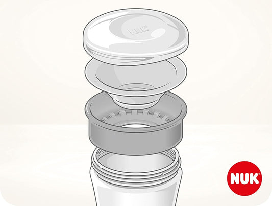 NUK Magic Cup antilekbeker met 360°-drinkrand 230 ml 8 m+