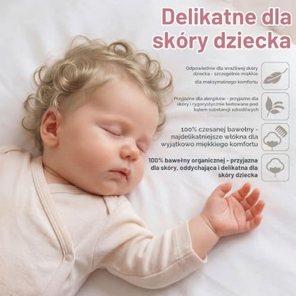 BABYBAY Deluxe Organic lepedő 89x50 cm fehér