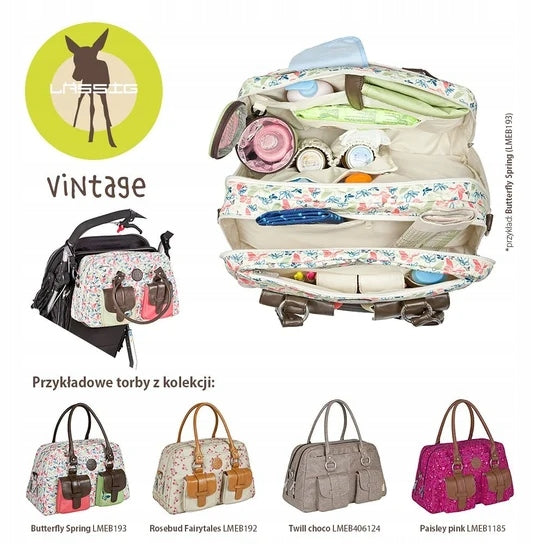 LASSIG Vintage Metro Bag torba na pieluchy i akcesoria + dodatki
