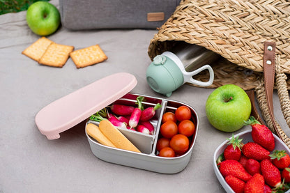 BEABA stainless steel lunchbox 760 ml with compartments