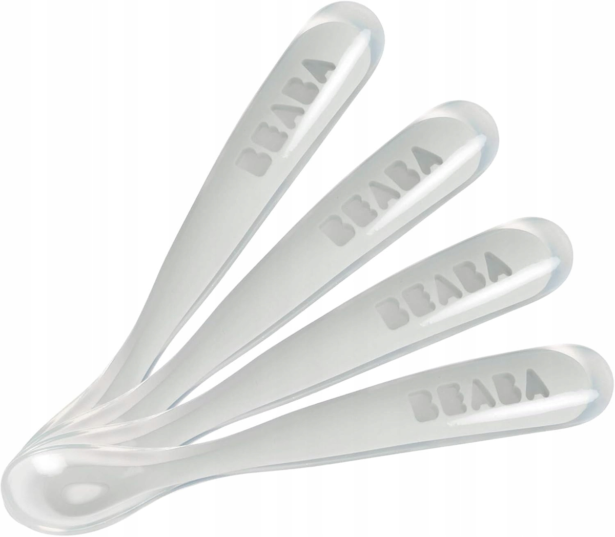 BEABAset of silicone spoonscolour as on first picturestainless steelBPA-freeNew condition