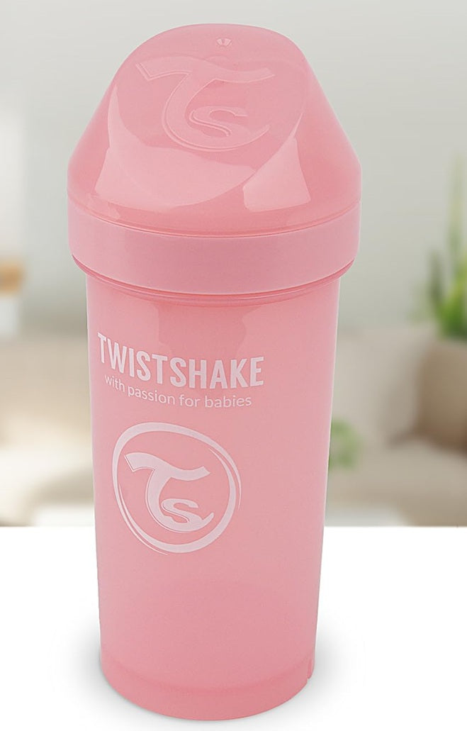 TWISTSHAKE Kid Cup csőrös, csepegésmentes pohár turmixfunkcióval, 360 ml, 12 hó+