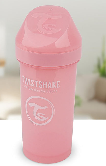 TWISTSHAKE Kid Cup csőrös, csepegésmentes pohár turmixfunkcióval, 360 ml, 12 hó+