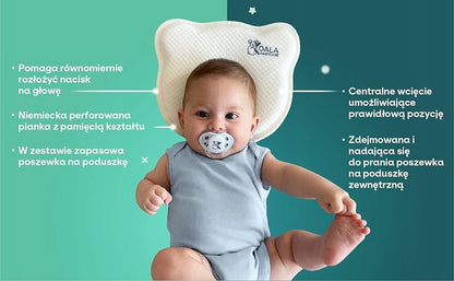 KOALA BABYCARE polštář pro kojence 0+ povlak