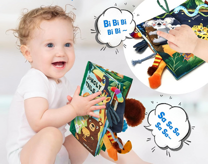 HAHALAND Jungly Tails sensory book, pendant