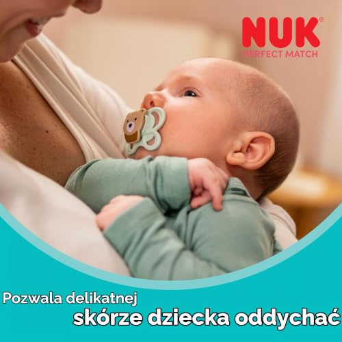 NUK Perfect Match Air nyugtató cumik 0-6 hónapos korig, 2 db