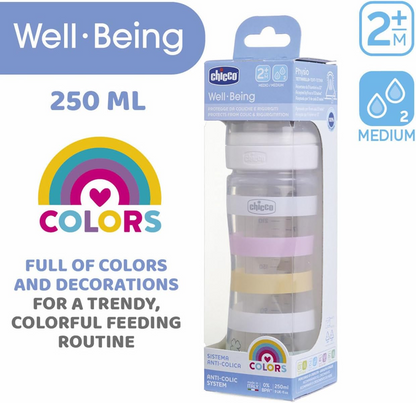 CHICCO butelka Well Being 2m+ 250ml