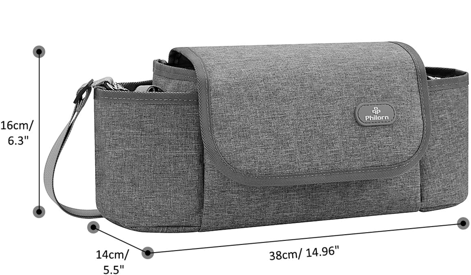 PHILORN stroller and shoulder bag + changing mat