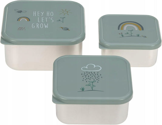 LASSIG Snackbox cutii din oțel pentru gustări x3