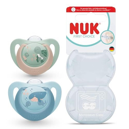 NUK First Choice cumik 18-36 hón. 2 db. Teknős/Bálna