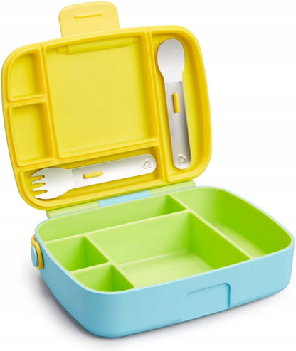 MUNCHKIN Bento Box portapranzo + posate, 5 scomparti