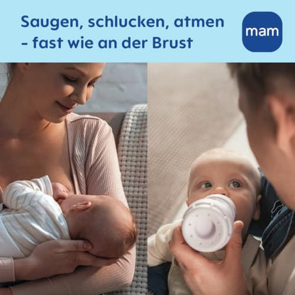 MAM Easy Start anti-colic bottles 0+ 160ml x2