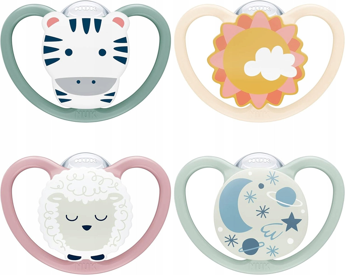 NUK Space Day&Night soother x4