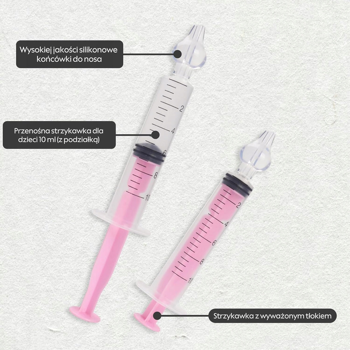 BABY AGE irygator strzykawki do nosa 2 sztuki 10 ml "N