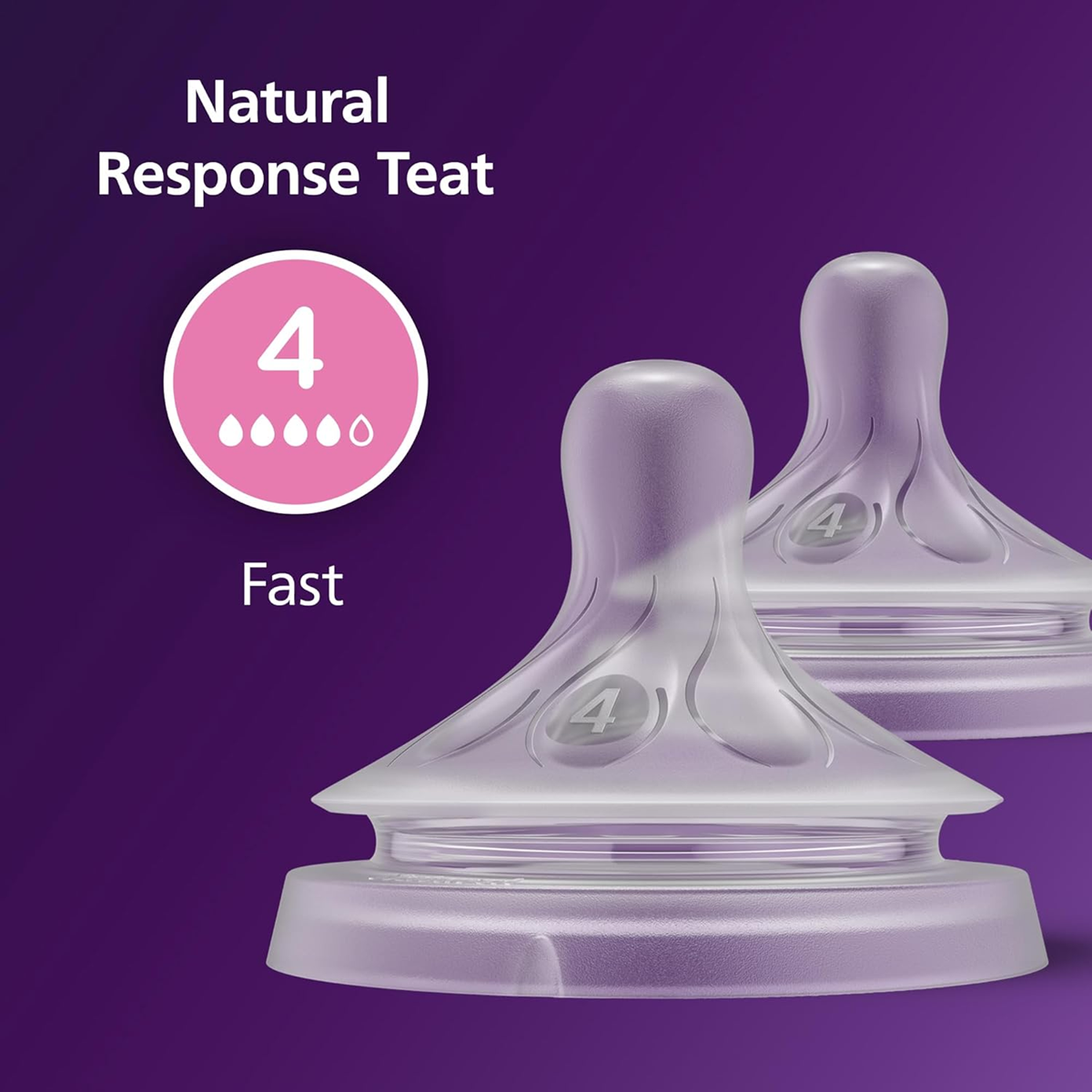 PHILIPS AVENT Natural RESPONSE cumisüvegcumik 3 hónapos kortól, 2 db