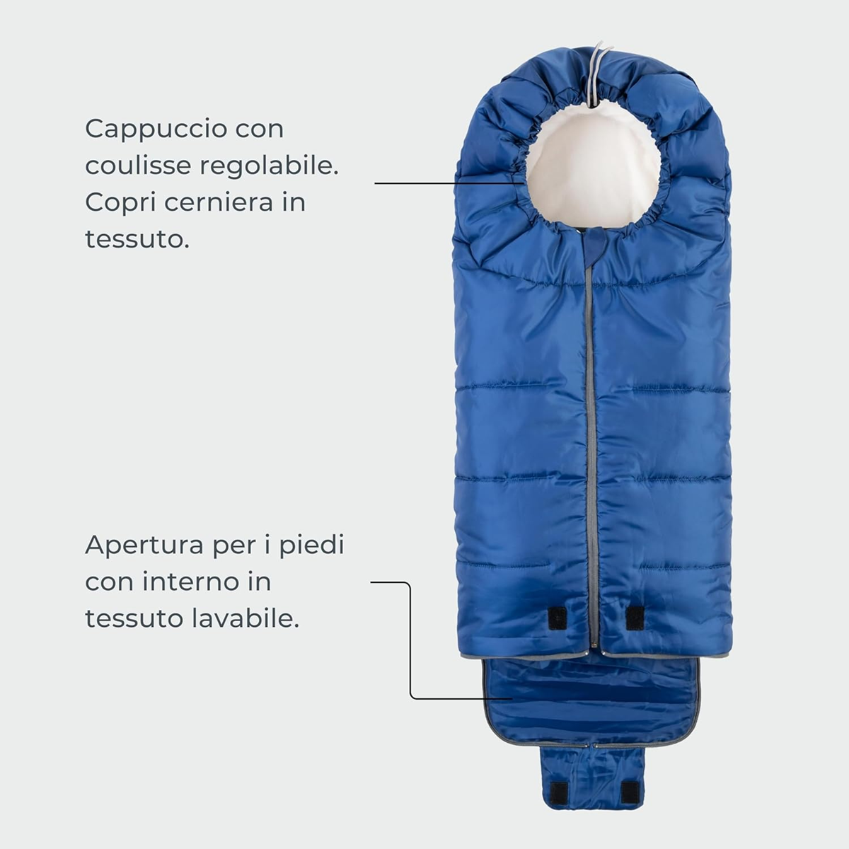 MOOVO NUVITA universal footmuff for strollers, 6–36 months