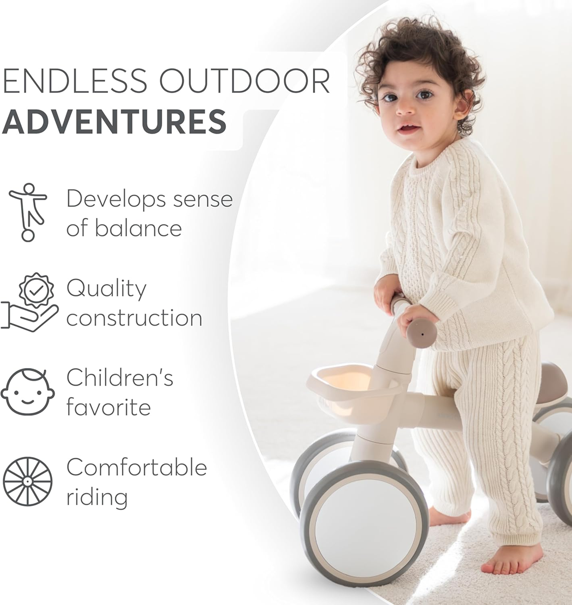 KIKKABOO ZIPI mini balance bike without pedals