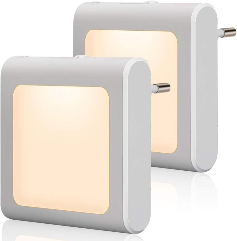 EMOTIONLITE lampka nocna LED do gniazdka 7x7 cm 2 sztuki