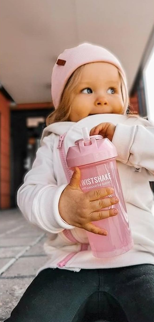 TWISTSHAKE Vaso antiderrame con pajita 360 ml 6 m+