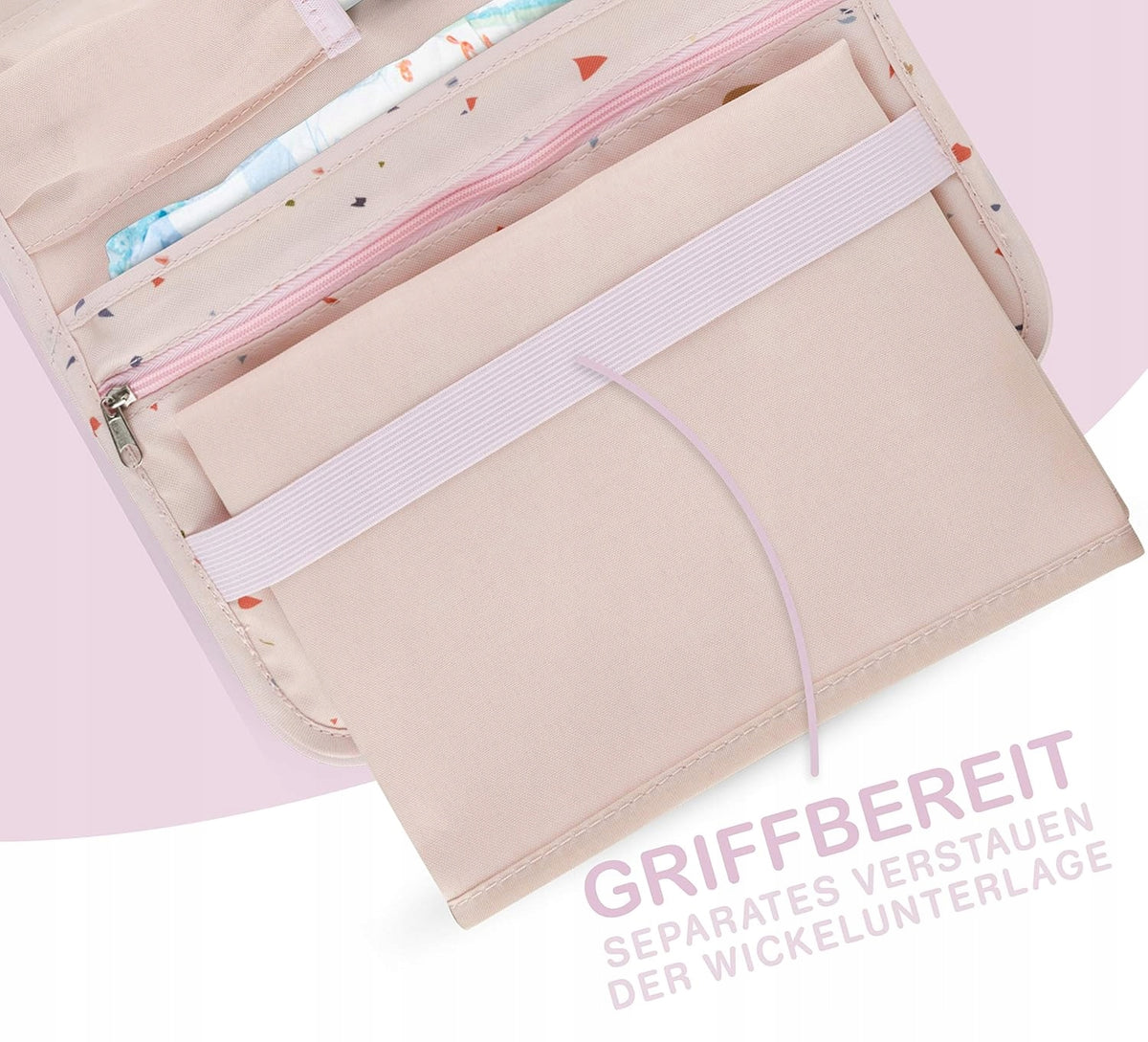 JUBI organiseur pour couches lingettes + matelas à langer