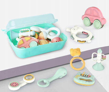 TOYABI Baby Rattles rattle set + storage box
