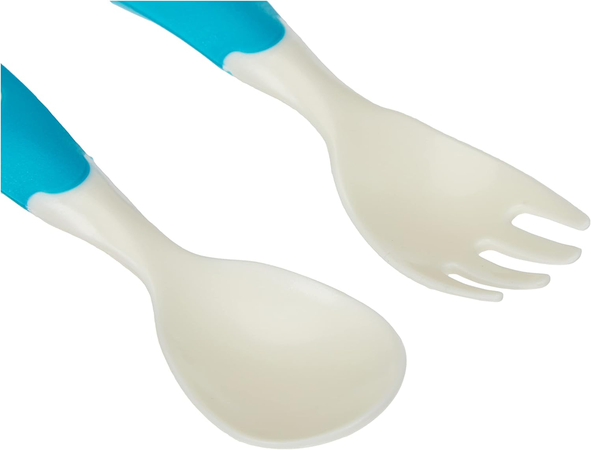 NUK Easy Learning mini príbor lyžička a vidlička 12 cm 8 m+