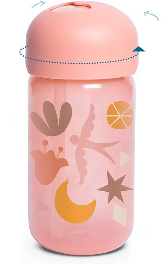 SUAVINEX Straw Trainer Cup szívószálas itatópohár, 340 ml, 18 hónapos kortól