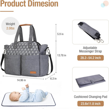 LEKEBABY kinderwagenzak + aankleedkussen