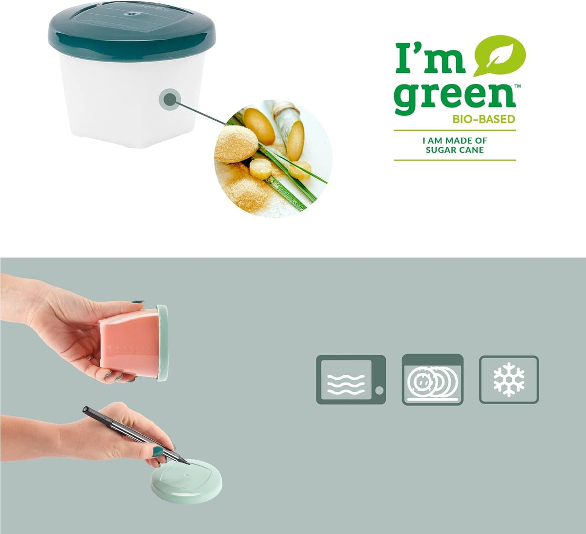 BABYMOOV Babybols tárolóedények 6 180 db ml ECO bio-anyag