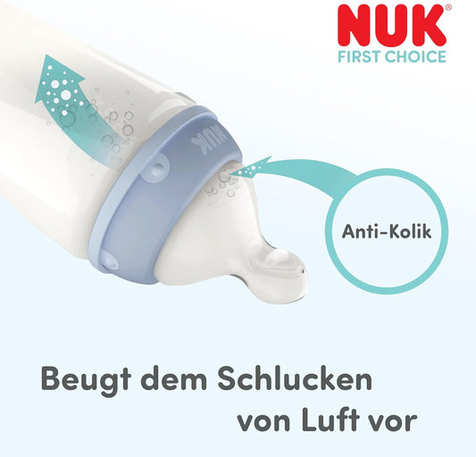 NUK First Choice cumisüveg-cumifejek 6 hónapos kortól, Flow Control, 2 darab