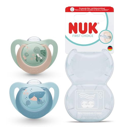 NUK First Choice smoczek uspokajający silikonowy x2 6-18m