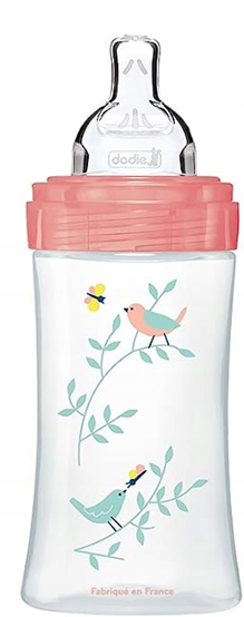 DODIE Flasche 270 ml Sauger 2 mittlerer Durchfluss 0–6 Monate EICHHÖRNCHEN – Produktbild 2