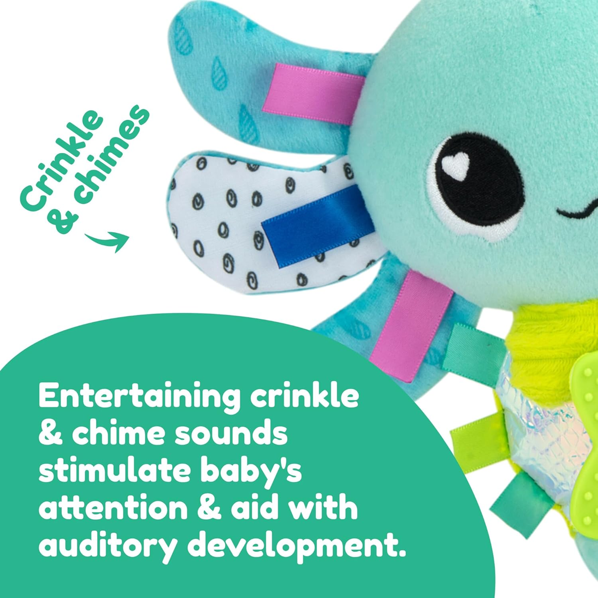 LAMAZE zawieszka do wózka łóżeczka Alice Axolotl 30cm 0-6msc
